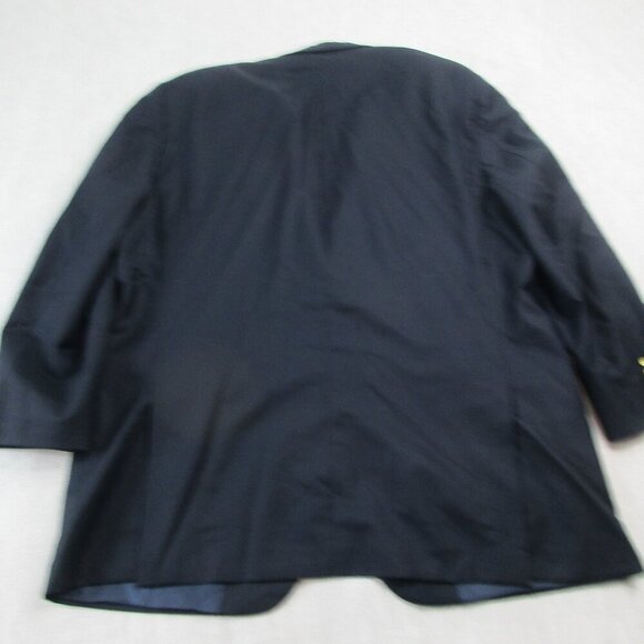 Hickey Freeman Blazer Jacket Mens Navy Long Sleeve Notch Lapel Single Breasted - Picture 2 of 10